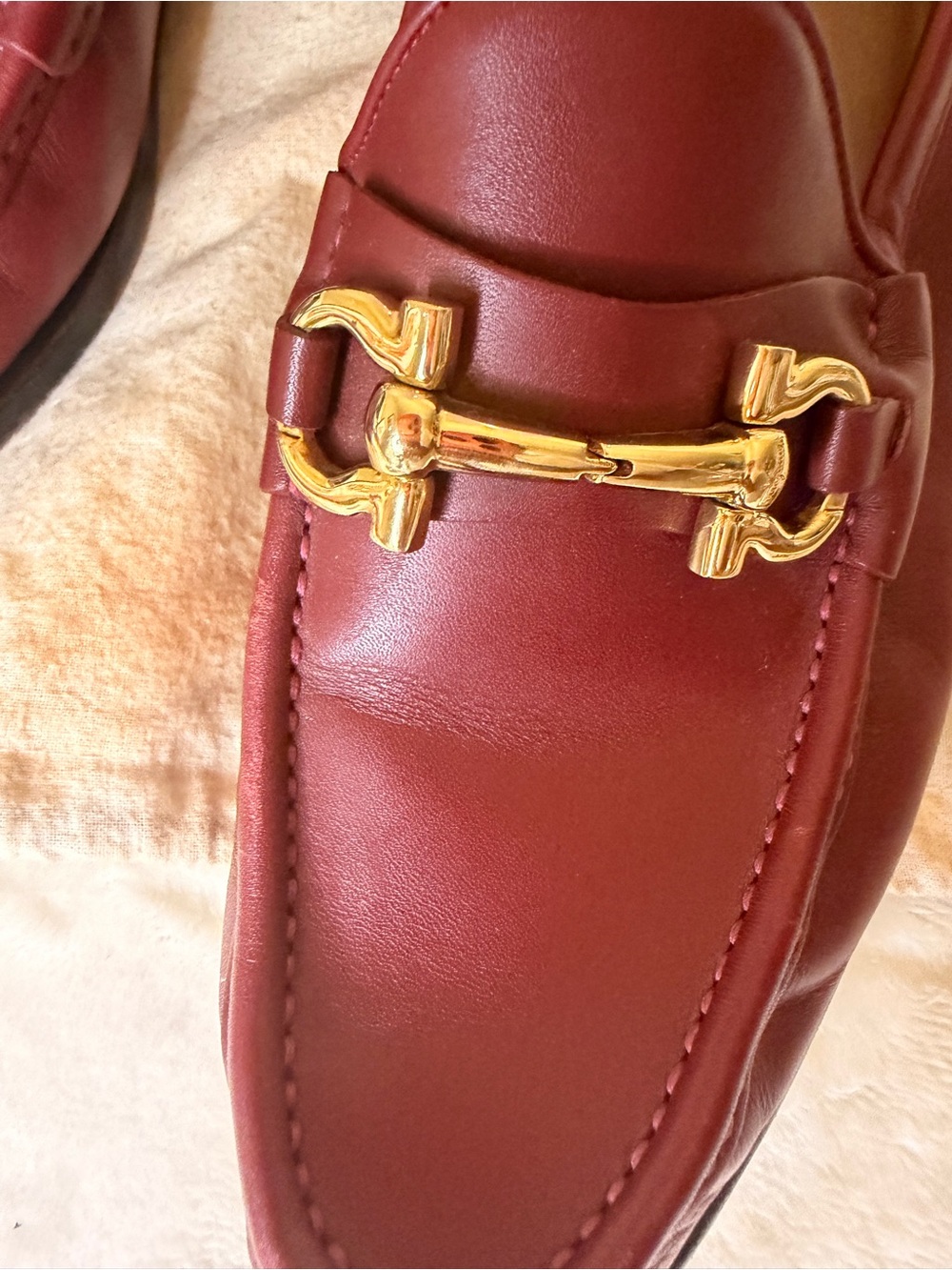 Salvatore Ferragamo Wine Leather Horsebit Loafers - Picture 4 of 16